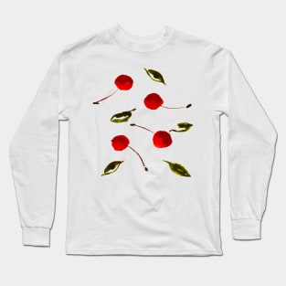 Watercolor cherry Long Sleeve T-Shirt